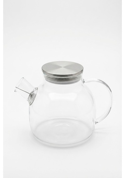 1000 Ml Isıya Dayanıklı Cam Demlik Çaydanlık Ocak Üstü Borosilikat Cam Çay Demliği Kettle Şeffaf