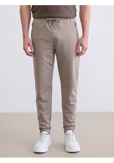 Lcwaıkıkı Classic Bej Standart Kalıp Erkek Jogger Eşofman Altı