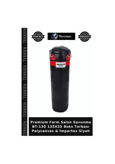 Premium Form Salon Savunma Bt-130 135x35 Boks Torbası Polycanvas & İmpertex Siyah