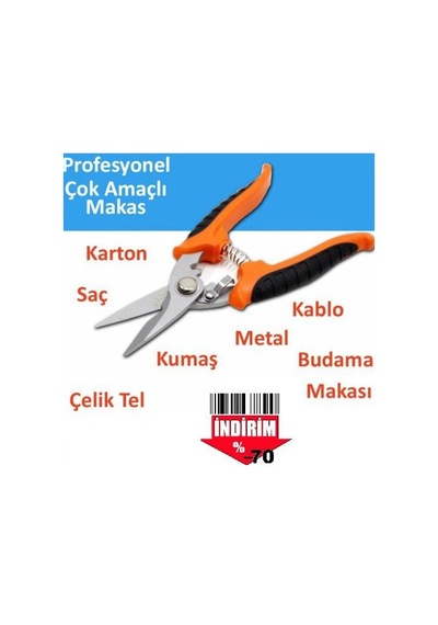 Çok Amaçlı Kombine Kesici Profil Kablo Kesme Makası Ağaç Budama M