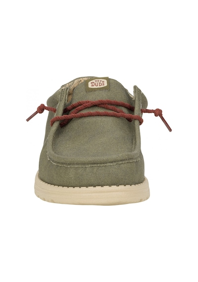 Oxford Klasik Erkek Hd.41873-337 Hey Dude Wally Waxed Canvas Olive Siyah
