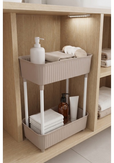 2 Katlı Plastik Düzenleyici Raf Cappuccino Mutfak Dolap İçi Raf Banyo Rafı Masa Altı Organizer Çok Amaçlı Saklama Düzenleyici 30x17,5x40,5 Cm Bej Bej 2 Katlı Plastik Düzenleyici Raf Cappuccino Mutfak Dolap İçi Raf Banyo Rafı Masa Altı Organizer Çok Amaçlı Saklama Düzenleyici 30x17,5x40,5 Cm Bej Bej