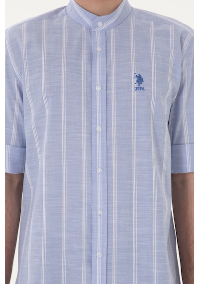 U.S. Polo Assn. Erkek Hakim Yaka Mavi Gömlek 50306392-VR036