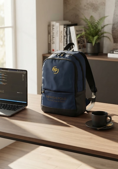 Newish Polo Quatro Kumaş Notebook Bölmeli Kulaklık Çıkışlı Mini Sırt Çantası Okul,günlük,seyahat Lacivert - Erkek Sırt Çantası