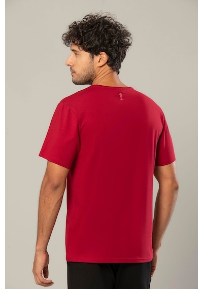 Weweus Bordo Logolu Erkek Modal Basic Tişört 239 Bordo