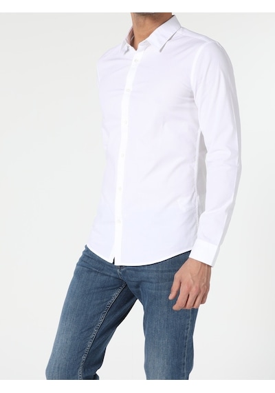 Colin's  Erkek Uzun Kol Gömlek CL1041350_Q1.V2_WHT