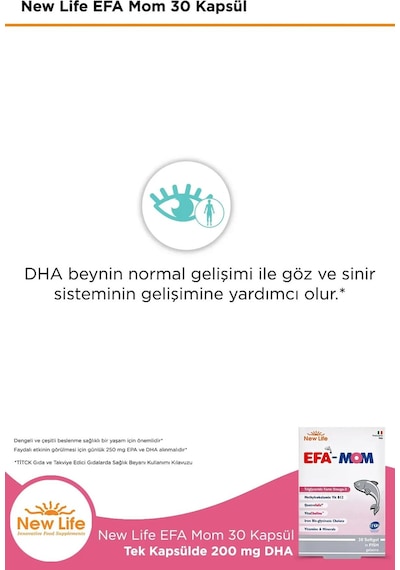 New Life Efa Mom 30 Kapsül 2 Adet