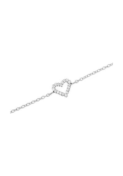 Mirelle Heart Bracelet Silver Silver