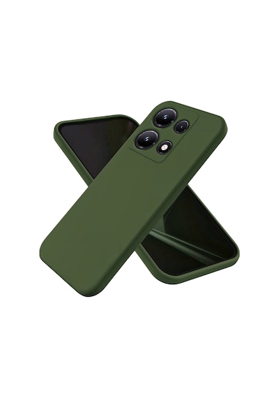 Infinix Note 30 Pro Uyumlu Silikon Kılıf - Kamera Korumalı Esnek Pastel Renk Kapak - Yeşil