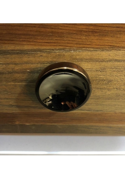 Hiro Metal Düğme Kulp Koyu Bronz Renk Tek Delik Dolap Kapak Modern Çekmece Tv Ünite Mobilya Kulbu Bronz