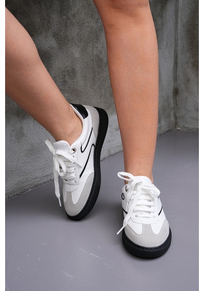 Zitan Spor Ayakkabı Sneaker Siyah Taban Beyaz