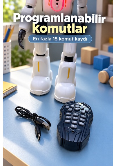 Ses Kaydı Ve Oynatma Özellikli Kumandalı Robot Oyuncak