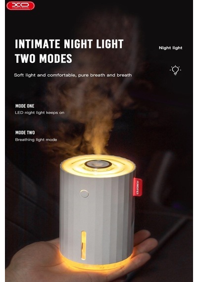 Kablosuz Şarjlı Hava Nemlendirici Oda Kokusu Difüzörü - 280 Ml Led Işıklı Hf02