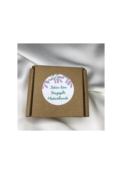 Sizin Için Sevgiyle Hazırlandı Sticker Lavanta Model Mat Etiket 4 Cm 100 Adet Çok Renkli