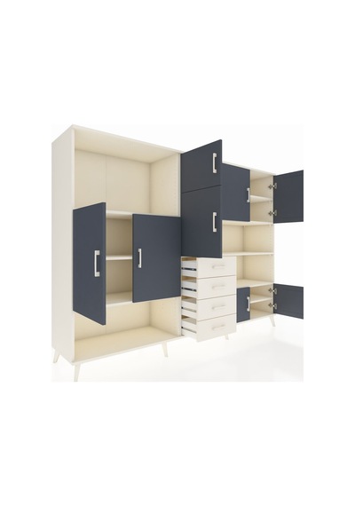 Hyperion Dolap 9 Raflı 4 Çekmeceli 8 Kapaklı 220x44x163 Aytaşı-an Aytaşı-antrasit/aytaşı Hyperion Dolap 9 Raflı 4 Çekmeceli 8 Kapaklı 220x44x163 Aytaşı-an Aytaşı-antrasit/aytaşı