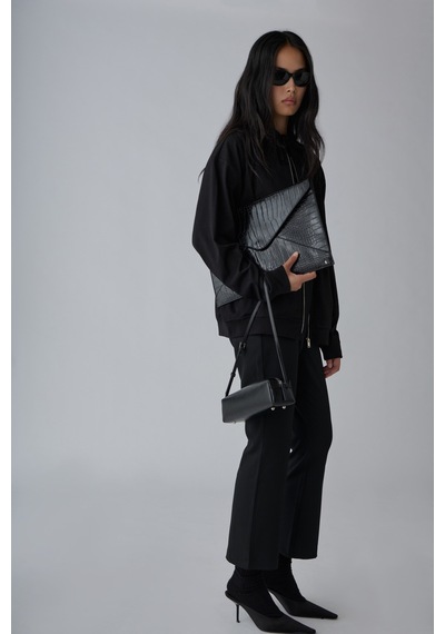 Suud Collection Siyah Loe Croco Çanta