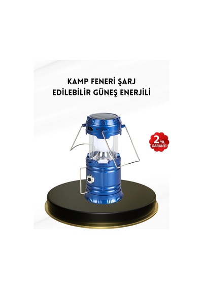Solar Kamp Lambası Kızak Sistemli Şarjlı Taşınabilir Doğa Yürüyüşü Işığı Açık Ahşap