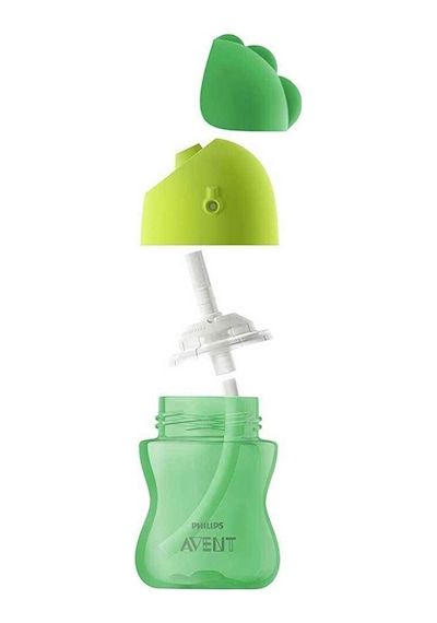 Desenli Pipetli Alıştırma Bardağı 1+ Yaş 300 Ml 4 Adet Çok Renkli