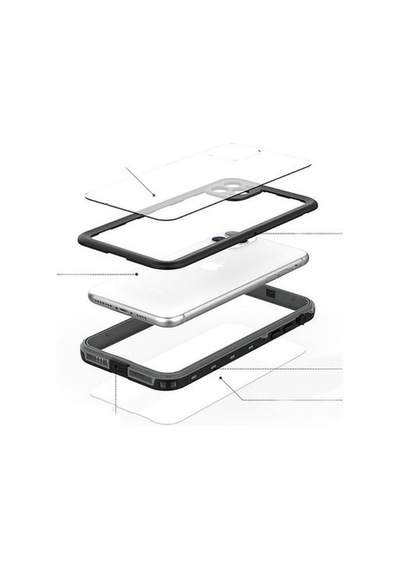 Apple Uyumlu iPhone 11 Pro Max Kılıf 1-1 Su Geçirmez Kılıf