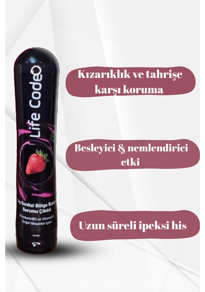 Life Code Çilek Aromalı Kayganlaştırıcı Masaj Jeli 125 ML