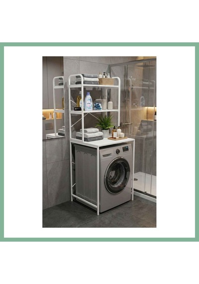 Bşkvirgo Çamaşır Makinesi Üstü Raf Beyaz 70 Cm Bsk2026