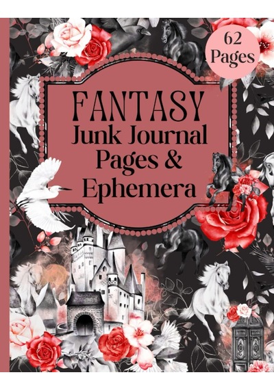 Fantasy Junk Journal & Ephemera Çok Renkli