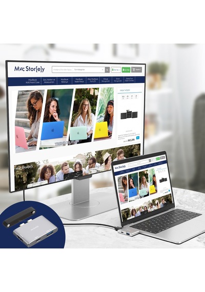 Apple Uyumlu MacBook Dual Usb-c Hub 4k Hdmı Usb 3.0 Pd Şarj Destekli Alüminyum Çoklayıcı