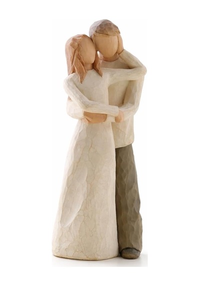 W. Tree Together Beraber Dekoratif Figür, 23 Cm, Reçine Malzeme, El Yapımı Görünümlü Heykel Diğer