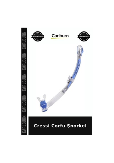 Özel Seri Cressi Corfu Şnorkel Kamp Eğlence Clear/sılver/pınk