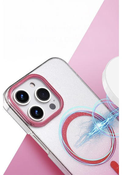 Newface Apple Uyumlu iPhone 16 Pro Max Glossy Magsafe Kapak - Çöl Titanyum Çöl Titanyum