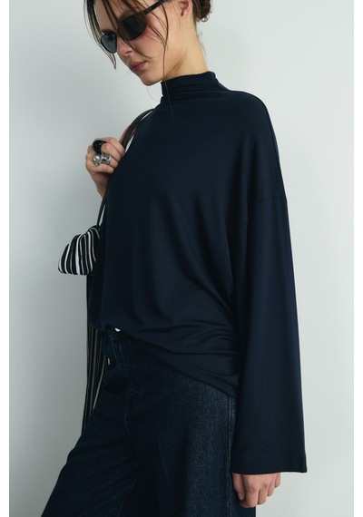 Suud Collection Lacivert Olivia Bluz