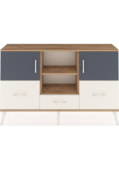 Arges Konsol 4 Raflı 3 Çekmeceli 3 Kapaklı 132x30x83 Çam-antrasit/aytaşı Antrasit/aytaşı Arges Konsol 4 Raflı 3 Çekmeceli 3 Kapaklı 132x30x83 Çam-antrasit/aytaşı Antrasit/aytaşı