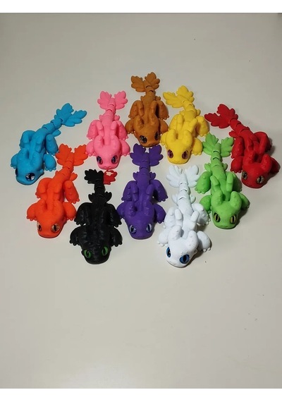 3d Hareketli Antistres Oyuncak - Dişsiz Ejderh