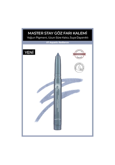 Alix Avien Suya Dayanıklı 11 Saat Kalıcı Yoğun Pigmentli Kremsi Göz Kalem Farı -master Stay 07 Aquatic Radience