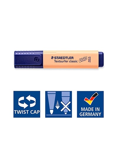 Ayrex Staedtler 364 Cwp6 Textsurfer Classic Pastel Fosforlu Kalem 6'li Blister Genel