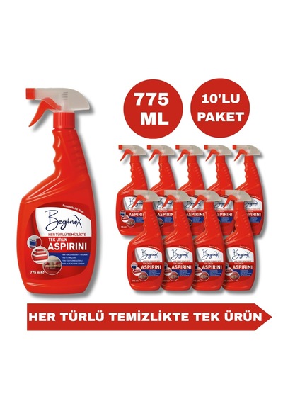 Aspirini 775 Ml 10'lu Paket Ekonomik Paket 10'lu Set
