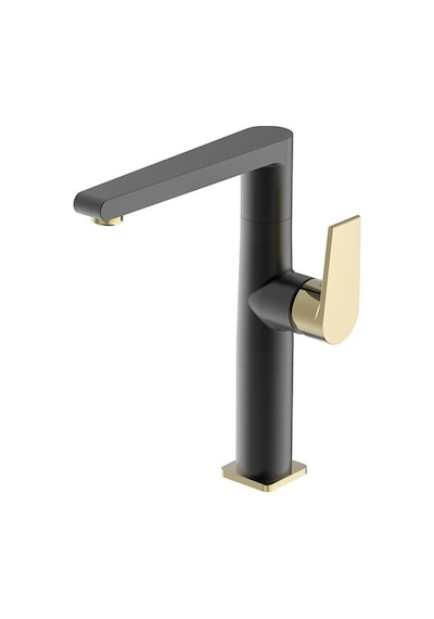 Bien Pruva Yüksek Tip Lavabo Ve Eviye Bataryası Altın - Siyah