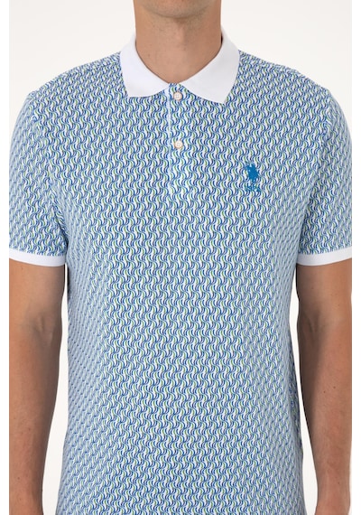 U.S. Polo Assn. Erkek Regular Fit Beyaz Polo Yaka Tişört 50300366-VR013