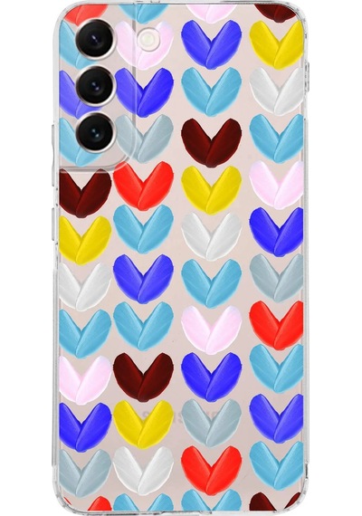 Samsung Galaxy S22 Plus İle Uyumlu Water Color 1 Kamera Korumalı Şeffaf Kılıf Şeffaf