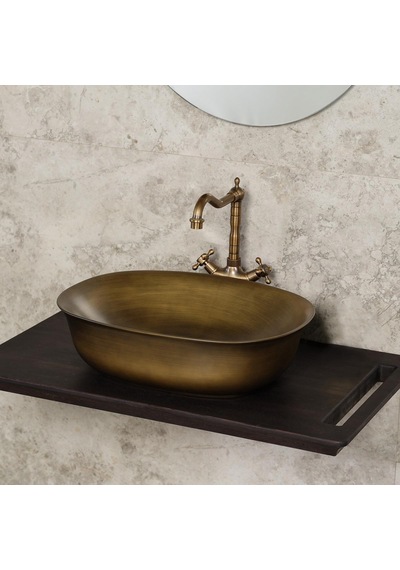 Lena EH-4600BR Tezgah Üstü Lavabo Bronz
