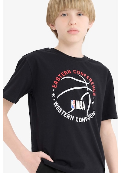 DeFacto Erkek Çocuk NBA Wordmark Bisiklet Yaka Kısa Kollu Tişört E4835A825SMBK81