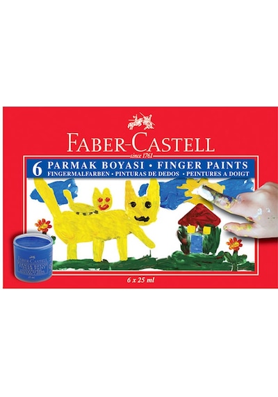 Faber-Castell Parmak Boyası 6 Renk 160402 N11.503