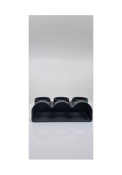 Akvaryum Dekor Balik Mağarası Sığınağı 3 Lu 210x90x70 Mm Delik Çapı 60 Mm