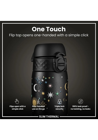 Ion8 - İnce Su Termosu - Gökyüzü - 500 Ml - Sızdırmaz Çok Renkli