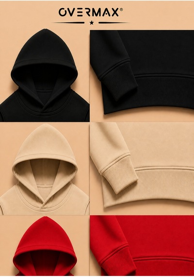 Overmax Çocuk 3'lü Sweatshirt Takımı 3-12 Yaş Siyah-bej-kırmızı - 917542430 Siyah-bej-kırmızı