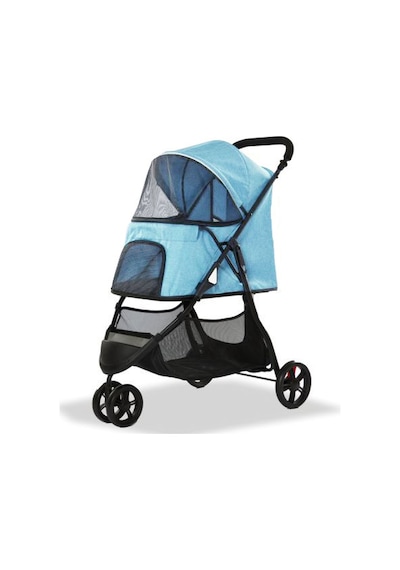 Eurodog Katlanabilir Köpek Arabası Mavi 74,5x52,2x98 Cm