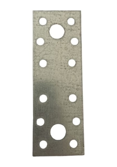 Cateksss Mobilya Dolap Bağlantı Sabitleme Düz Demir Gönye No:24 30x2x100 Mm - 18 Li Paket Gümüş