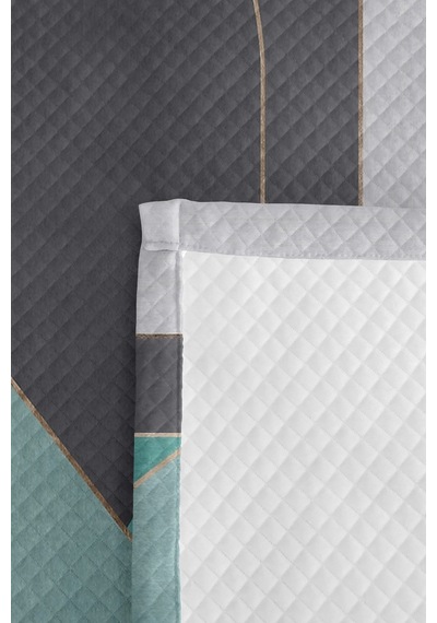 Geometrik Gri Genç Odası Tek Kişilik Pike Takımı - Modern Mint 160x220 Cm Kapitone Yatak Örtüsü Masalsı Dalgakıran Kırığı Geometrik Gri Genç Odası Tek Kişilik Pike Takımı - Modern Mint 160x220 Cm Kapitone Yatak Örtüsü Masalsı Dalgakıran Kırığı