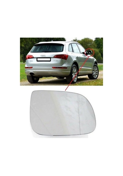 Audi Q5 2009-2012 Sağ Dış Dikiz Ayna Camı Isıtmalı Otomatik Karartmasız 8r0857536g