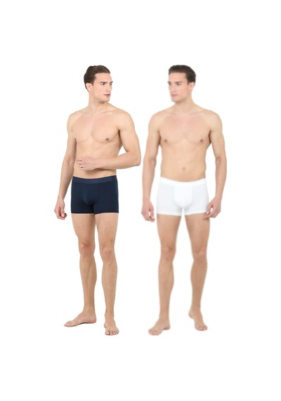 Ds Damat Lacivert/beyaz Boxer Set Lacivert-beyaz